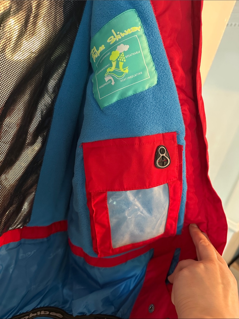 Phibee Kids Waterproof Ski Jacket Winter Snow coat Red/Blue size 14 (EU 158-164) - Picture 11 of 16